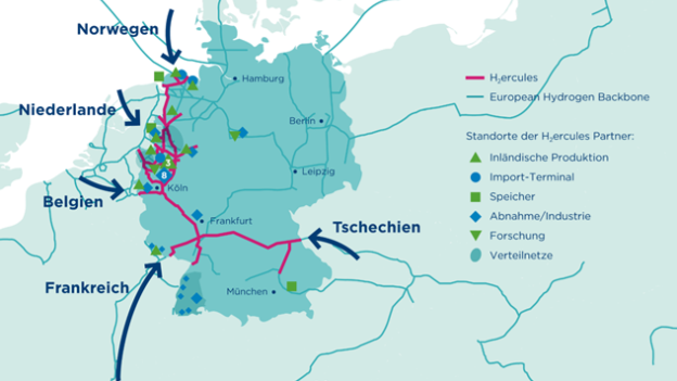 Germany is building a hydrogen pipeline, including the Czech Republic