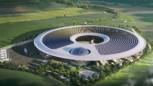 The Germans produce green hydrogen innovatively. In a futuristic complex